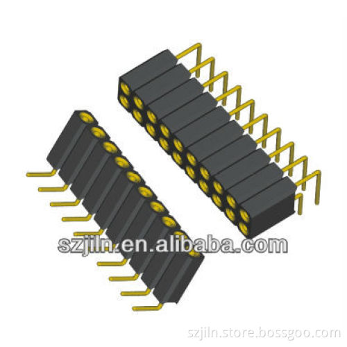 2.0mm pitch Double Row straight and right angle SIP Socket